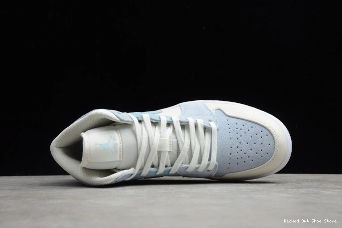 Kicked Out Shoe Store 1 Textures Air Jordan Mid Blue DA4666-100 Mixed 0717